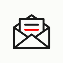 خط قالب پاکت نامه